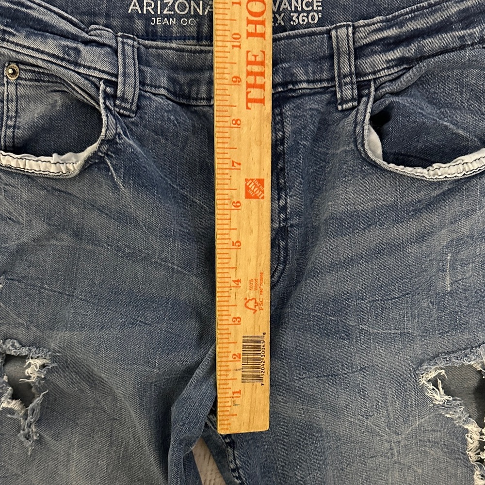 Arizona Jean Company Distressed Denim Jeans - Picture 5 of 10
